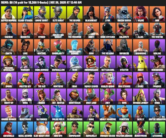 [PC/XBOX] | 80 skins | Take The L | The Reaper | Elite Agent | Royale Bomber | Cloud Striker | Rogue Agent | Blackheart | Lynx | #TNS5226 — image 2