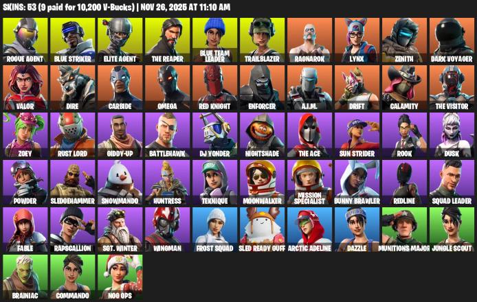 [PC/PSN/XBOX] | 53 skins | Take The L | The Reaper | Elite Agent | Omega | Rogue Agent | Blue Striker | Blue Team Leader | Trailblazer | #MUS7260 — image 2