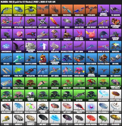 [PC/XBOX] | 121 skins | Take The L | OG STW | The Reaper | Elite Agent | Omega | Trilogy | Warpaint | Astro Jack | Rose Team Leader | #VFO8411 — image 5