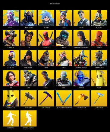 [PC/PSN] | 78 skins | Galaxy | The Ice King | Nezumi | Lynx | Midas | Sentinel | Calamity | Luxe | Deadpool | Zenith | Gear Specialist Maya | #RRU1189 — image 1