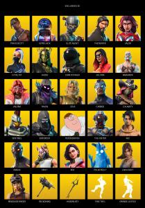 [PC] | 113 skins | Take The L | Renegade Raider | Travis Scott | The Reaper | Elite Agent | Omega | Lara Croft | Astro Jack | Valor | #OBQ2037 — Fortnite account listing