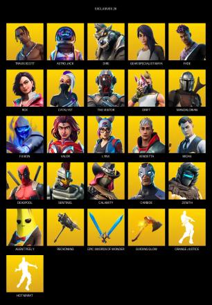 [PC/PSN] | 68 skins | Travis Scott | Astro Jack | Dire | Gear Specialist Maya | Fade | Rox | Catalyst | The Visitor | Drift | Mandalorian | #PMV0058 — image 1