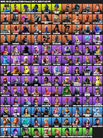 [PC/XBOX] | 129 skins | Merry Mint Axe | Cloud Striker | Prodigy | Blue Striker | Carbon Commando | Trilogy | Blue Team Leader | Blaze | #CII9635 — image 2