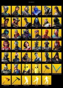 [PC/PSN] | 110 skins | 650 V-bucks | Take The L | The Reaper | Elite Agent | Omega | Rogue Agent | Fusion | Dire | Gear Specialist Maya | #WRD0364 — Fortnite account listing