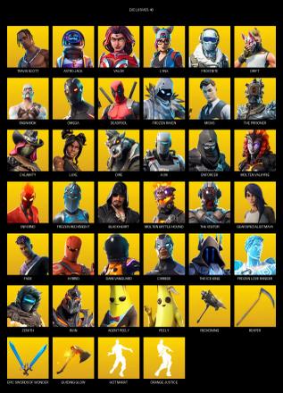 [PC/PSN] | 109 skins | Travis Scott | Omega | Astro Jack | Valor | Lynx | Frostbite | Drift | Ragnarok | Deadpool | Frozen Raven | Midas | #KAI8734 — image 1