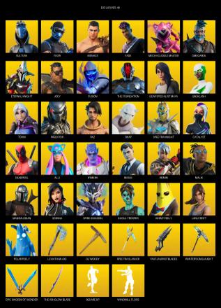 [PC/PSN/XBOX] | 136 skins | Leviathan Axe | Lara Croft | Sultura | Fixer | Menace | Fade | Mecha Cuddle Master | Omegarok | Eternal Knight | #BYH4783 — image 1