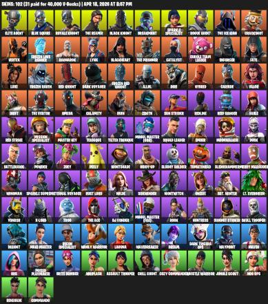 [PC/PSN] | 102 skins | Floss | Take The L | Black Knight | Sparkle Specialist | Royale Knight | The Reaper | Elite Agent | Blue Squire | #PKH6328 — image 2