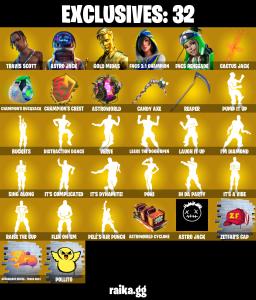 💥 EXCLUSIVE OFFER 💥(PC/PSN/XBOX) 439 SKINS 💫 Travis Scott ⚡️ Astro Jack 💍 Renegade Raider ⚡️ Gold Midas 💍 FNCS 3:1 Champion ⚡️ FNCS Renegade 💍 The Imagined | 1300 V-Buck | PARENTAL CONTROLS — Fortnite account listing