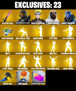 💥 EXCLUSIVE OFFER 💥(PC/PSN/XBOX) 646 SKINS 💫 Renegade Raider ⚡️ Aerial Assault Trooper 💍 Master Chief (Matte Black) ⚡️ Naruto Uzumaki 💍 Shady Doggo ⚡️ Cobalt Snowfoot | 600 V-Buck | PARENTAL CONTROLS — Fortnite account listing