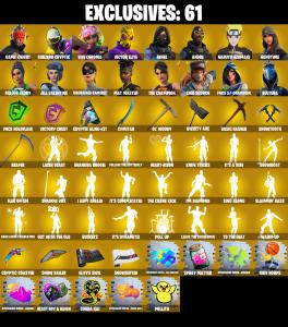 (PC/PSN/XBOX) 398 SKINS / Game Knight | Subzero Cryptic | Vivi Chroma | Victor Elite | Renee | Andre | Naruto Uzumaki | 350 V-Buc PARENTAL CONTROL β Fortnite account listing