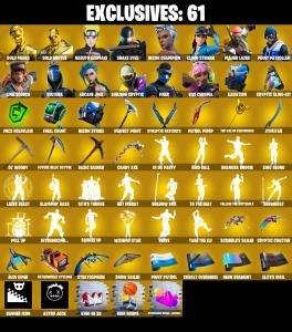 💥 EXCLUSIVE OFFER 💥(PC/PSN/XBOX) 482 SKINS 💫 Master Chief ⚡️ Gold Midas 💍 Gold Brutus ⚡️ Naruto Uzumaki 💍 Snake Eyes ⚡️ Recon Champion 💍 Cloud Striker ⚡️ Major Lazer | 0 V-Buck | PARENTAL CONTROLS — Fortnite account listing