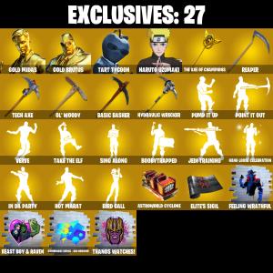(PC/PSN/XBOX) 401 SKINS 💫 Renegade Raider ⚡️ Gold Brutus 💍 Gold Midas ⚡️ Tart Tycoon 💍 Naruto Uzumaki ⚡️ Hybrid 💍 The Ice King / | 0 V-Buck | PARENTAL CONTROLS — Fortnite account listing