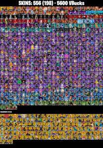 ✨ EXCLUSIVE OFFER⚡️(PC/XBOX) 5600 VB) 556 SKINS 💫 Master Chief 🔥 Subzero Cryptic 💎 Game Knight 🔥 Naruto Uzumaki 💎 Tempest 🔥 Spectra Knight 💎 Vertex 🔥 Kymera | PARENTAL CONTROLS — Fortnite account listing