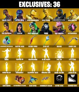 💥 EXCLUSIVE OFFER 💥(PC/PSN/XBOX) 291 SKINS 💫 Travis Scott ⚡️ Astro Jack 💍 Gold Meowscles ⚡️ Gold Midas 💍 Master Chief (Matte Black) ⚡️ Gold Brutus 💍 The Champion ⚡️ Clutch | 450 V-Buck | PARENTAL CONTROLS — Fortnite account listing