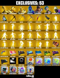 (PC/XBOX) 200 VB) 497 SKINS 🔥 Renegade Raider 🔥 Gold Midas 🔥 Gold Meowscles 🔥 Gold Brutus 🔥 Andromeda 🔥 Lina Scorch 🔥 Arcane Jin | PARENTAL CONTROLS — Fortnite account listing
