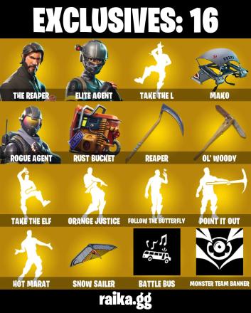 ⭐ (PSN/XBOX/PC) 131 SKINS
💀 The Reaper
🎖️ Elite Agent
⚔️ Rogue Agent
🔥 Magmatic Mizuki
🤖 Vendetta (Stage 5)
🌀 Drift (Stage 5)
👑 Luxe (Gold Clothing) — image 1