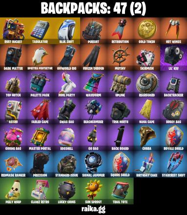 β (PSN/XBOX/PC) 51 SKINS
π‘οΈ OG STW
π The Reaper
π΅ Blue Squire
π Royale Knight
πΆοΈ Elite Agent
π§ Blue Team Leader
β‘ Blue Striker
π Prodigy
ποΈ Trailblazer
π° 400 VB β image 5