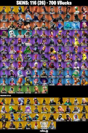 ⭐️🎮 (PSN/XBOX/PC) 116 SKINS
💀 THE REAPER
🎯 ELITE AGENT
🗡️ SULTURA
🏴‍☠️ BLACKHEART
🐉 HYBRID
⚙️ GEAR SPECIALIST MAYA
🛡️ THE AGELESS
🐆 LYNX
💎 LUXE
⚡ BACKLASH
🎮 ROX
💰 700 VB — image 2