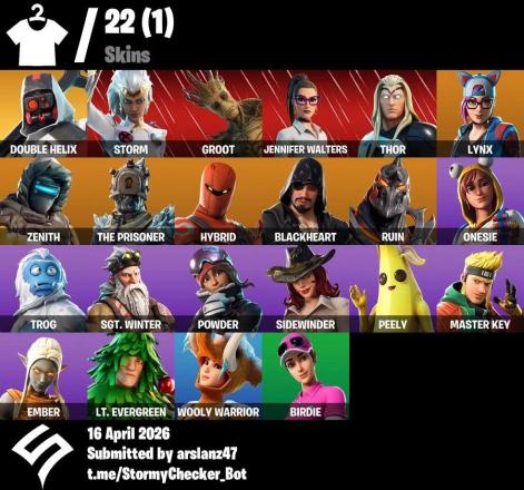 (PC/PSN/XBOX) 22 Skins | Double Helix | Onesie | Trog | Sgt. Winter | Powder | Pinpoint | Rotor | Instant Delivery — image 1