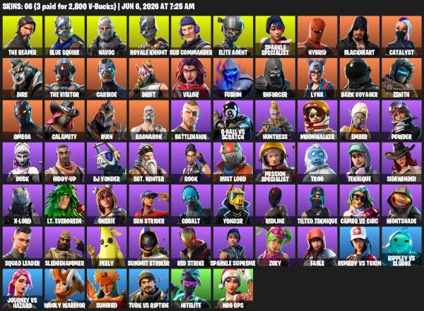 [XBOX/PC] 66 skins | Floss 🎉 Sparkle Specialist 🎉 Royale Knight 🎉 The Reaper 🎉 Elite Agent 🎉 Blue Squire 🎉 Take The L 🎉 Mako | Full Access — image 1