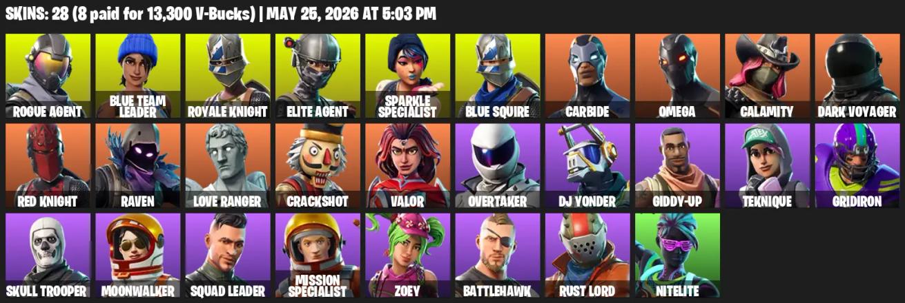 [PSN/XBOX/PC] 28 skins | Floss 🎉 Sparkle Specialist 🎉 Royale Knight 🎉 Elite Agent 🎉 Blue Squire 🎉 Take The L 🎉 Omega 🎉 Get Griddy | Full Access — image 1