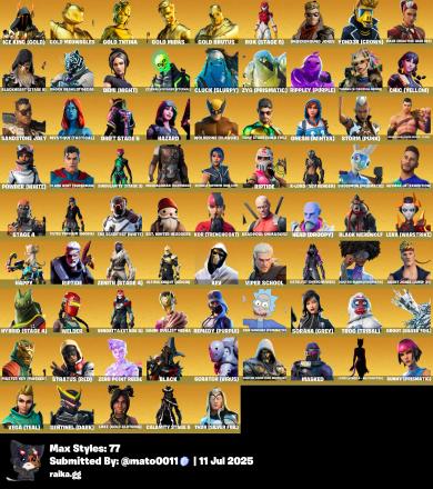 [PC/PSN/XBOX] 192 SKINS | Glow, Neo Versa, OG STW, Gold Meowscles, Gold TNTina, Gold Midas, Gold Brutus, Sultura, Blue Striker, Prodigy, Laugh It Up, Reaper, Point It Out, Clark Kent, Shadow Ark, Imperial Storm Trooper, Thanos — image 7