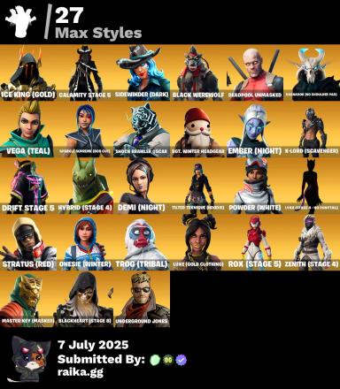 [PC/PSN/XBOX] 74 SKINS | Travis Scott, Eon, Astro Jack, OG STW, Point It Out, Spider Knight, Midas, Deadpool, Solid Snake, Marshmello, Peely, Fade, Catalyst, Calamity, Gear Specialist Maya, Drift, Ragnarok, Ruin, 1450 V-Bucks — image 6