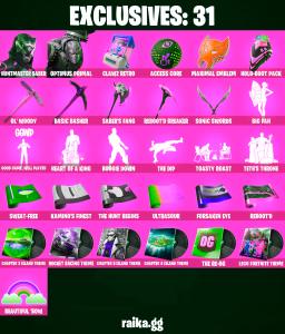 🔴♦️ BEST OFFER ♦️🔴 165 skins 💎 Renegade Raider 💎 Huntmaster Saber 💎 Valeria 💎 Ascendant Midas 💎 Renzo the Destroyer 💎 Optimus Prime 💎 The Ageless 💎 Nezumi 💎 Son Goku 💎 Twyn 💎 Peter Griffin 💎 PC\PSN\XBOX\SWITCH 💎 — Fortnite account listing