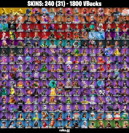[PC] 💻 240 Skins👕 | Gold Midas👑 | Gold Brutus🥇 | Gold Meowscles🐱 | Tart Tycoon🍎 | Astro Jack🌌 | Sing Along🎵 | Verve🕺 | 1800 VBucks💸 — image 2