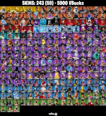 [PC/PSN] 💻🎮 243 Skins👕 | Rogue Spider Knight🕷 | Gold Midas👑 | Gold Brutus🥇 | Gold Meowscles🐱 | Rogue Agent🖤 | Reaper⛏ Raise The Cup🏆 | 5900 VBucks💸 — image 1