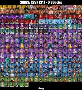 [PC/PSN/XBOX] 🎮 278 Skins👕 | Master Chief🟢 | Snake Eyes⚔️ | Clutch🎯 | Nezumi🐉 | Fade🌌 | Malik🔥 | Spider-Man🕷 | Goku⚡ | Marvel + Star Wars🌟 — Fortnite account listing