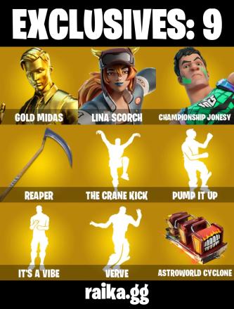 [PC/XBOX] 💻🎮 289 Skins 👕 | Gold Midas 🟡 | Lina Scorch 🔥 | Championship Jonesy 🏆 | Peter Griffin 😂 | Paradigm ⭐ | Ronin ⚔️ Optimus Prime 🤖 | Spider-Man 🕷️100 VBucks 💸 — image 8