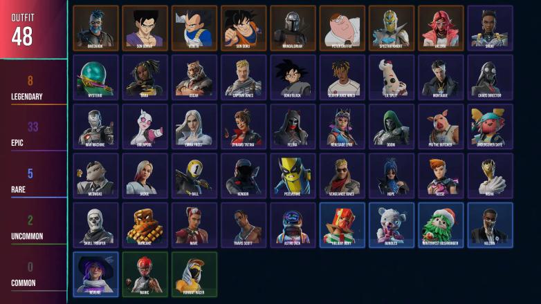 ๐ฅ PC ๐ฅ 48 SKINS ๐ฅ Travis Scott๐ฅ Astro Jack ๐ฅ Peter Griffin ๐ฅ Son Goku ๐ฅ Valeria ๐ฅ Omegarok ๐ฅ Spectra Knight ๐ฅ Vegeta ๐ฅ War Machine ๐ฅ Slayer Juice WRLD ๐ฅ Montague ๐ฅ Kondor ๐ฅ Oscar ๐ฅ 850 VBUCKS ๐ฅ G0GlQ ๐ฅ โ image 1