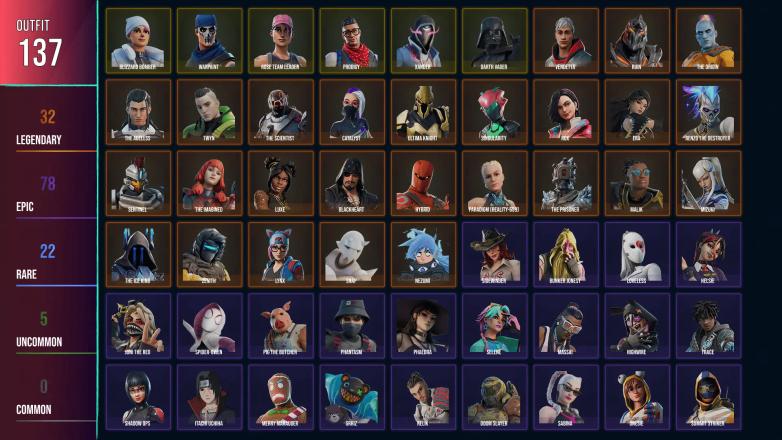 ๐ฅ PC/XBOX ๐ฅ 137 SKINS ๐ฅ Mizuki ๐ฅ Snap ๐ฅ Malik ๐ฅ Nezumi ๐ฅ The Imagined ๐ฅ The Origin ๐ฅ Twyn ๐ฅ The Scientist ๐ฅ Catalyst ๐ฅ Ultima Knight ๐ฅ Singularity ๐ฅ The Ageless ๐ฅ Rox ๐ฅ Ruin ๐ฅ 1300 VBUCKS ๐ฅ Fk7LB ๐ฅ โ image 1