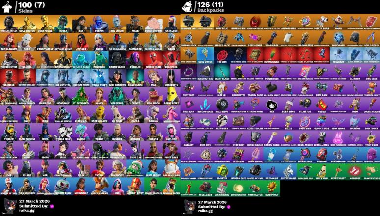 [PC/PSN/XBOX] 100 skins | Stealth Reflex | Gold Brutus | Gold Midas | Reflex | Era | Fusion | The Origin | Malik | — image 3