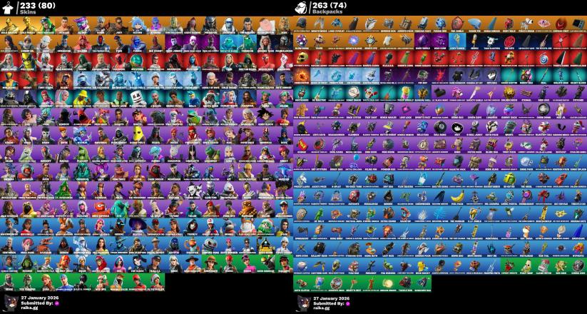 [PC/PSN/XBOX] 233 skins | Renegade Raider | Gold Brutus | Gold Midas | FNCS Renegade | Menace | DJ Bop | Ronin | — image 3