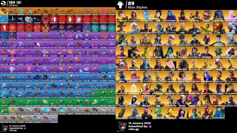 [PC/PSN/XBOX] 204 skins | Renegade Raider | Gold TNTina | Gold Brutus | Gold Midas | Gold Meowscles | Valeria | — image 1