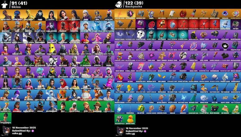 [PC/PSN] 91 skins | Travis Scott | Astro Jack | Gold Midas | Grind | Clutch | Rox | Gear Specialist Maya | eh21 — image 1