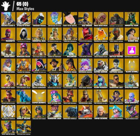 Renegade Raider ๐ฅ Championship Aura ๐ Spectra Knight โ๏ธ Inferno ๐ฅ The Ageless ๐ 263 Skins ๐ญ 500 VB ๐ธ โ image 2