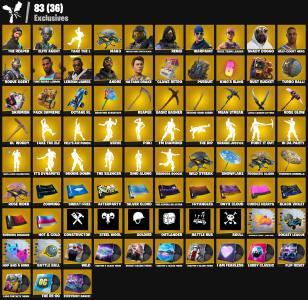 PC/PS/XBOX/SWITCH | 227 Skins | OG STW Deluxe | The Reaper | Elite Agent | Mako | Take The L | Master Chief (Matte Black) | 300 VB | Email Changeable