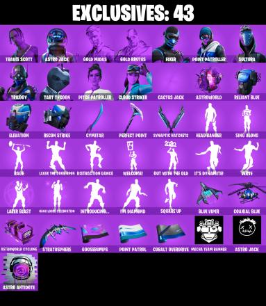 ⚡️PC/PSN/XBOX⚡️158 Skins 💎 Travis Scott 💎 Astro Jack 💎 Gold Midas 💎 Gold Brutus 💎 Nog Ops 💎 Ariana Grande 💎 Scuba Crystal 💎Michonne 💎 Lara Croft 💎 Harley Quinn 💎 Fixer 💎 Get Griddy 💎 Go Mufasa 💎 Jabba Switchway 💎 Out West 💎 Say So 💎 — image 1