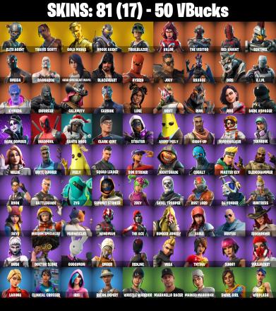 ⚡️PC/PSN/XBOX⚡️81 Skins 💎 Travis Scott 💎 Elite Agent 💎 Take The L 💎 Gold Midas 💎 Rogue Agent 💎 Trailblazer 💎 Freestylin' 💎 Rage 💎 Cactus Jack 💎 Reaper 💎 Skull Trooper 💎 Deadpool 💎 Laguna 💎 Iris 💎 50 VB — image 2