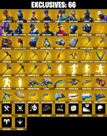 ⚡️PC/PSN/XBOX⚡️51 Skins 💎 OG STW 💎 Travis Scott 💎 Get Griddy 💎 Jabba Switchway 💎 Follow the Butterfly 💎 Sultura 💎 Cloud Striker 💎 Rogue Agent 💎 Trilogy 💎 Subzero Cryptic 💎 Strong Guard 💎 Carbon Commando 💎 150 VB — image 1