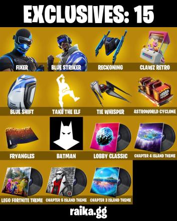 ⭐[PC/PSN/XBOX] 7 skins | Renegade Raider | Fixer | Blue Striker | Santa Dogg | Lt. Evergreen | Wooly Warrior | Chord Kahele | Blue Shift | Arroyo Pack | 0 VB — image 8