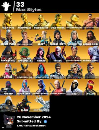 ⭐ Inactive for 5 years | 89 skins | Neo Versa | Gold Skye | Gold Midas | Gold Brutus | Gold TNTina | Gold Meowscles | Cloud Striker | Fixer | Eternal Knight | Menace | 350 VB — image 4