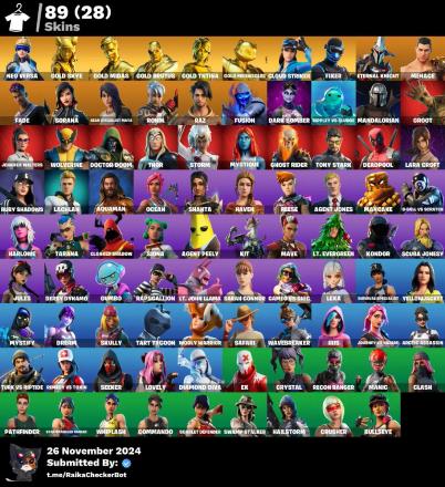 ⭐ Inactive for 5 years | 89 skins | Neo Versa | Gold Skye | Gold Midas | Gold Brutus | Gold TNTina | Gold Meowscles | Cloud Striker | Fixer | Eternal Knight | Menace | 350 VB — image 7