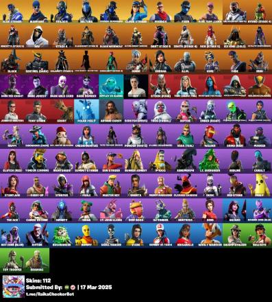 ⭐ Inactive for 5 years |  112 skins | OG STW | Blue Striker | Trilogy | Sultura | Carbon Commando | Cloud Striker | Prodigy | Fixer | The Scientist (White) | Hybrid (Stage 4) | 370 VB — image 8