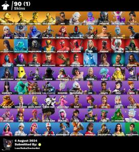 ⭐ Inactive for 3 years |  Mail changenable | 90 skins | Gold Meowscles | Gold Midas | Gold TNTina | Gold Brutus | Joey | Snap | Kymera | Predator | The Cube Queen | Raz | Torin | 350 VB — Fortnite account listing