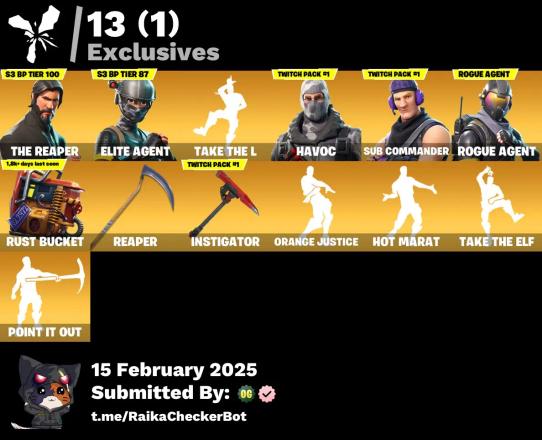⭐ Inactive for 4 years | 47 skins | The Reaper | Elite Agent | Take The L | Havoc | Sub Commander | Rogue Agent | Carbide | Dark Voyager | Lynx | The Prisoner | 150 VB — image 7