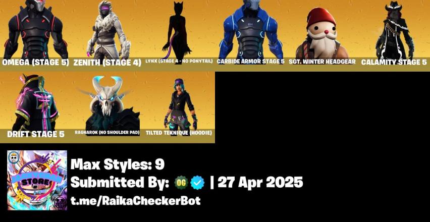 ⭐ Inactive for 4 years | 35 skins | OG STW | The Reaper | Elite Agent | Take The L | Omega (stage 5) | Rogue Agent | Zenith (Stage 4) | Lynx (Stage 4 ⸱ No Ponytail) | 1950 VB — image 3